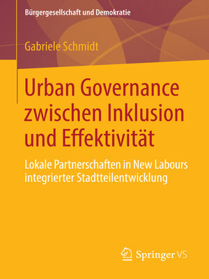 cover image of Urban Governance zwischen Inklusion und Effektivität